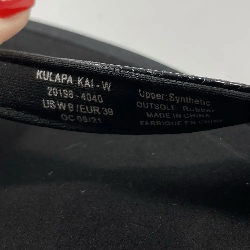 OluKai Kulapa Kai Womens Size 9 Black Charcoal Thong Flip Flop Sandal 20198-4040